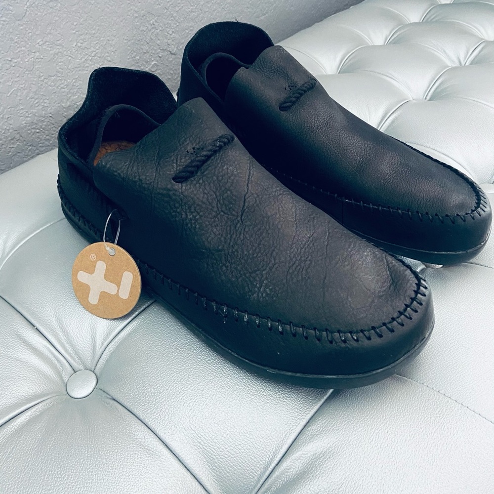 Otz Shoes OG SDE Leather Slip Ons Adjustable Rope